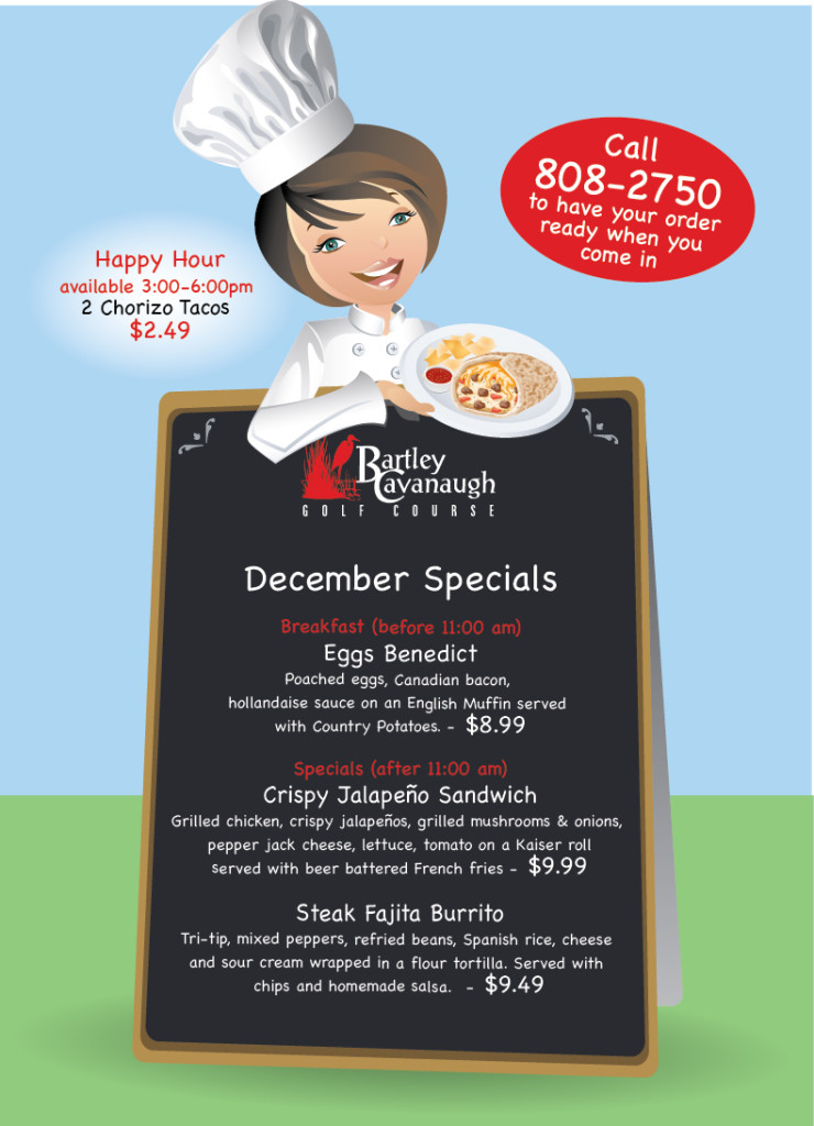 Hungry? December Food Specials are Here! - Haggin Oaks
